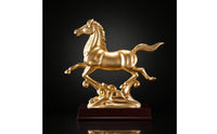 Horse Figurine with Pedestal Tabletop Horse Figurine Decorative for Living Room