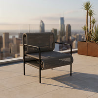 Waterproof Outdoor Rattan Seating Set Sun-Resistant Rattan Sofa Chair Weather-Resistant Outdoor Wicker Chair for Terrace