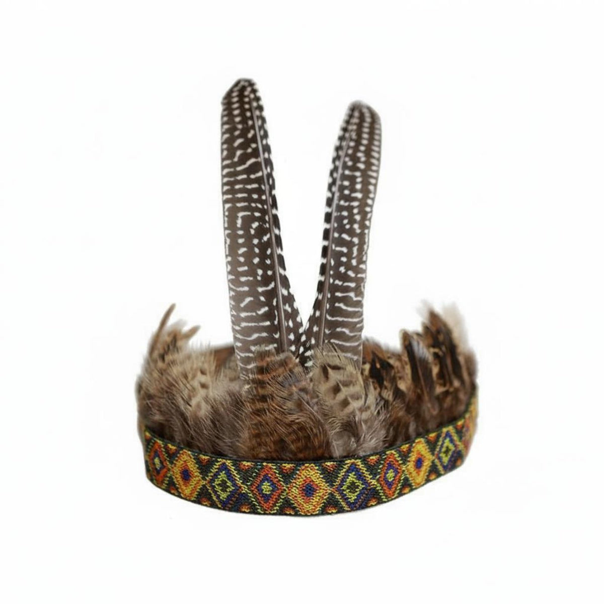 Feather Headdress Real Feathers Tribal Feather Headband Adjustable Fit
