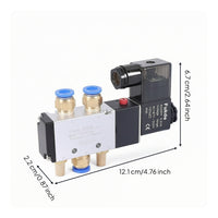 Electromagnetic Directional Valve Corrosion-Resistant Pneumatic Solenoid Valve Electric Responsive for Air-Cylinder Control