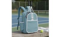 Racket Backpack Textured Material Tennis Backpack Side Water Bottle Holder Tennis Racket Bag