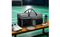 Tennis Racket Bag with Shoe Compartment Organized Water Bottle Bag Large-Capacity for Travel
