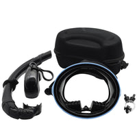 Snorkeling Gear with Case Panoramic Carrying Pouch Portable Breathing Tube for Adults
