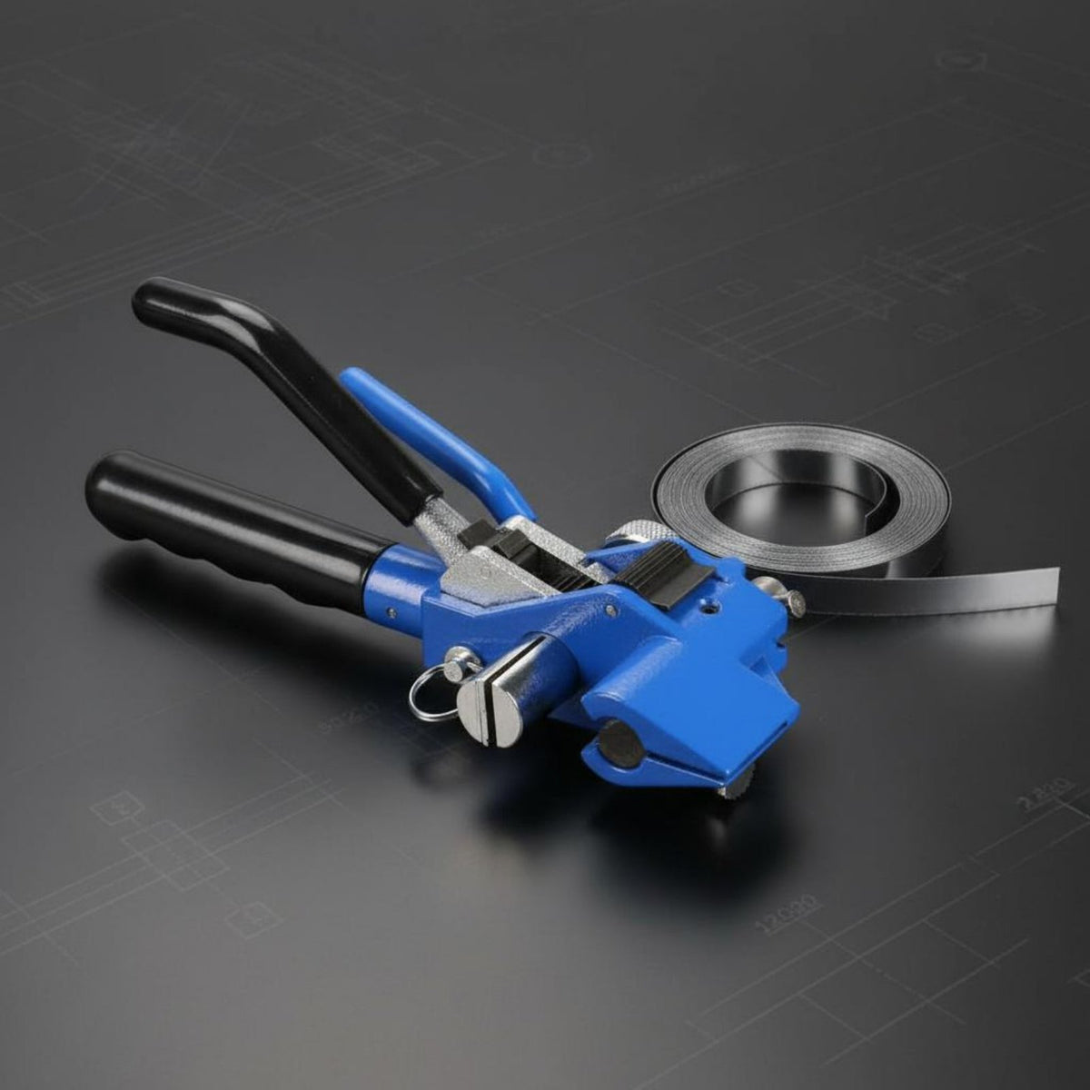 Stainless Steel Banding Tool Heavy Duty Steel Strap Fastening Tool Ergonomic Anti-Slip Grip Manual Banding Pliers for Warehouse