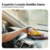 Zen Design Reclining Buddha Statue Intricate Ed Craftsmanship Sleeping Buddha Car Decor Serene Appearance for Meditation Space, Living Room