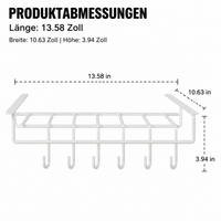 Kitchen Roll Holder for Kitchen, Modern Paper Roll Holder No Drilling, Hanging Kitchen Shelf for Pot Lids, Under-Cabinet Shelf