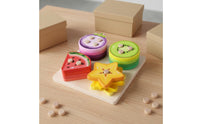 Fine Movement Skills Training Wooden Fruit Shape Sorter Polished Edges Color Matching Peg Activity Learn Through Play Wooden Number and Shape Activity Paint for Toddlers, Preschoolers