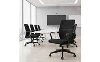 Ergonomic Mesh Office Chair Height-Adjustable Computer Chair Reclining Rolling for Professionals
