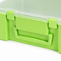 45L Storage Containers, Portable Stackable Organizer Box with Lid, Large PP Multi-Purpose Storage for Car, Home & Craft Supplies