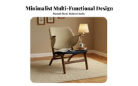 Modern design C-Shaped Accent Table Minimalist Household Furniture Space-Saving multifunctional for Apartment Dwellers, Remote Workers, Living Room, Sofa Side, Small Spaces, Home Office