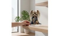 Saint. Archangel Acrylic Statue Meaningful Christian Gift Celestial Being with Lion Acrylic Decoration 2D Celestial Being