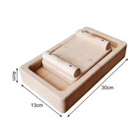 Solid Wood Arm Wrestling Training Board Portable Finger and Wrist Strengthener Long-Lasting for Athletes, Climbers, Home, Gym