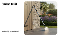 Steel Garden Flat Trowel Detachable Garden Cleaning Trowel Outdoor Tool for Weeding, Lawn Edging, Digging Driveway