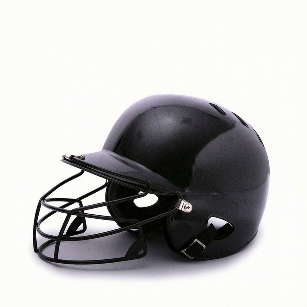 Baseball Batting Helmet Adjustable Batting Helmet with Chin Strap Chin Strap with Exterior Snaps Lightweight Accessory