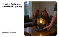 Artistic Sculpture Sculptural Night Light Unique Work of Art Vintage Creature Lamp Spooky Ambiance for Home Decorators, Desktop, Study
