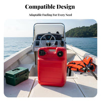 Outboard Engine Propellant Reservoir Thickened Design Boating Apparatus Portable Leak-Resistant for Fishermen, Fishing