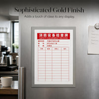 Magnetic A4/A5/A6 Document Holder with Hollow Frame for Display and Protection