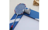 Badminton Photo Frame Engravable Badminton Souvenir Frame Desktop Decoration Decorative Home Decor Easy Installation for Coaches