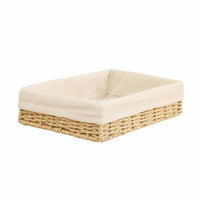 adaptable Woven Basket Set Handwoven Rectangular Woven Basket Decorative Household Storage long-lasting Construction for Parents, Decor lovers, Homeowners, Living Room, Desktop, Nursery, Bedroom