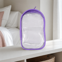 PVC Dustproof Storage Bag for 15cm Cotton Dolls, Thickened Portable Carrier for Outings