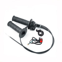 Anti-Slip Twist Throttle Assembly Textured Rubber Motorcycle Throttle Assembly Black Grip Set for Away-from-Road-Road