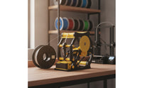 Electric Filament Respooler Tabletop Filament Winding Machine Tool Compact for 3D Printing Enthusiasts, Workshop, Maker Desk