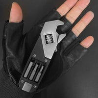 Portable Folding Hex Key Wrench Built in Bits Hex Wrench Multi-Tool Size Markings CR-V Steel for DIY Users, Mechanics, Travel, Car Repair