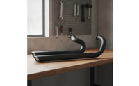 Retro-Style Exhaust Pipe Pair Tapered Motorcycle Exhaust Pipes High-Temperature Easy Installation for Bobber Builds