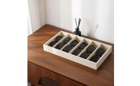 Cloth-coveredCovered Eyeglass Storage Tray Slim Eyeglass Organizer Compact Sunglass Display Tray Long-Lasting for Dressing Table