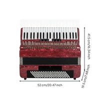 Piano Accordion 120 Bass Accordion with Bag Premium Musical Instrument for Stage Performance, Practice