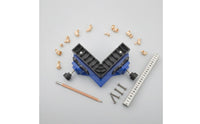 Removable Blocks Right-Angle Woodworking Clamp Screw-Tightened 90-Degree Corner Clamp Metal Threaded Screws Woodworking Corner Square Rigid Plastic for Cabinet Making, Framing, Doweling, Metal Joining
