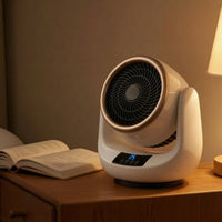 Small Desktop Heater Compact Tabletop Heater Portable Desktop Fan 1000W for Students