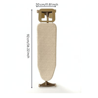 Foldable Ironing Board Compact Ironing Board with Metal Frame Furniture Sturdy Long-Lasting for Homeowners, Laundry Room
