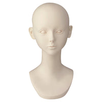 Mannequin Head Bust Mannequin Head with Shoulders Life-Size Face Model for Hair Stylists, Studio Photography