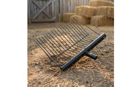 Detachable Manure Fork Lightweight Muck Rake Angled Tines Manure Fork for Barn