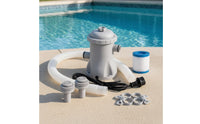 Pool Strainer Pump with Hoses and Adaptors Electric Pool Pump with Strainer Universal Compatibility