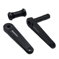 Crankset with DUB Spindle Streamlined Crank Assembly Strong for Commuters