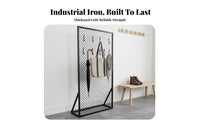 Multi-Functional Metal Grid Display Stand Modern Design Iron Art Display Rack Stable and Long-Lasting Hexagonal Grid Room Divider Powder-Coated Finish for Exhibitors, Event Planners, Retailers, Trade Shows, Temporary Shops, Showrooms, Retail Stores