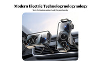 Double-CoilcoilCoil Automatic Clamping Cradle Foldable Design Auto-Clamping Charging Cradle 90-Degree Rotation Car Phsingle-Handedly Mount for Driving