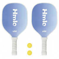 2 Pieces Beginner Pickleball Paddle Set with Balls Sturdy Pickleball Paddle with Balls Complete Racket Comfortable for Adults, Families, Recreational Play