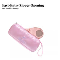 Ballet Footwear Pouch Lightweight Ballet Shoe Storage Bag Elegant Design Pink Dance Pouch for Dancers, Ballerinas, Rehearsal, Performances