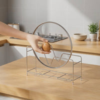 Brushed Kitchen Utensil Holder, Silver Worktop Utensil Holder Rack, Japanese Style Countertop Organiser, Kitchen Storage Organiser