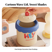Mini Desktop Trash Can Space Saving Desktop Trash Can Portable Small Office Waste Bin for Children, Students, Dorm Room, Dressing Table, Lavatory