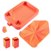 DIY Crafting Crystal Painting Drill Tray Keeps Beads Organized Crystal Art Tray with Funnel Lightweight Includes Lid and Stopper
