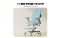 Stable Base Adjustable Ergonomic Kids Chair Detachable Footrest Student Seat Soft Padded children's Furniture Non-Slip Foot Pads for Students, Parents, Study Room, school assignments, Homeschooling, studying
