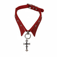 Cross ornament Neckband Darkly Romantic and aesthetic Choker Tarnish-Resistant for live music events, Women