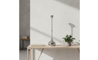 Modern Droplet Candle Holder Silver-Tone Teardrop Candlestick Sculptural Minimalist Candle Holder Sleek for Dining Table, Centerpiece, Entryway, Mantel