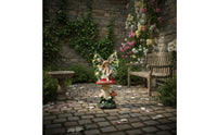 Luminous Fairy Statue Whimsical Mushroom Fairy Lamp Cute Solar Mushroom Statue for Patio, Balcony