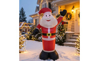 Christmas Inflatable Santa Easy to Install Inflatable Santa Figure Festive Yard Decoration for Lawn