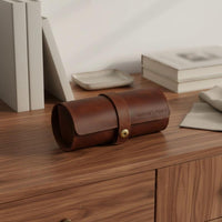 3-Watch Storage Roll Portable 3-Compartment Watch Roll Case Handmade Removable Pillows for Men, Display